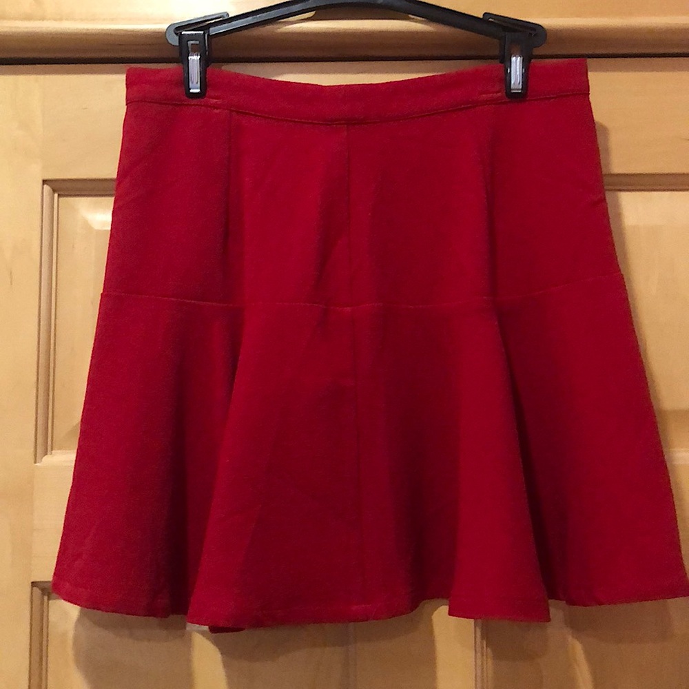 Red Skater Skirt